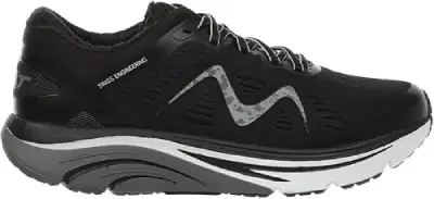 Zapatillas MBT GTC 2000 para hombre en color negro, vistas en ángulo lateral, con diseño robusto y tecnología de amortiguación